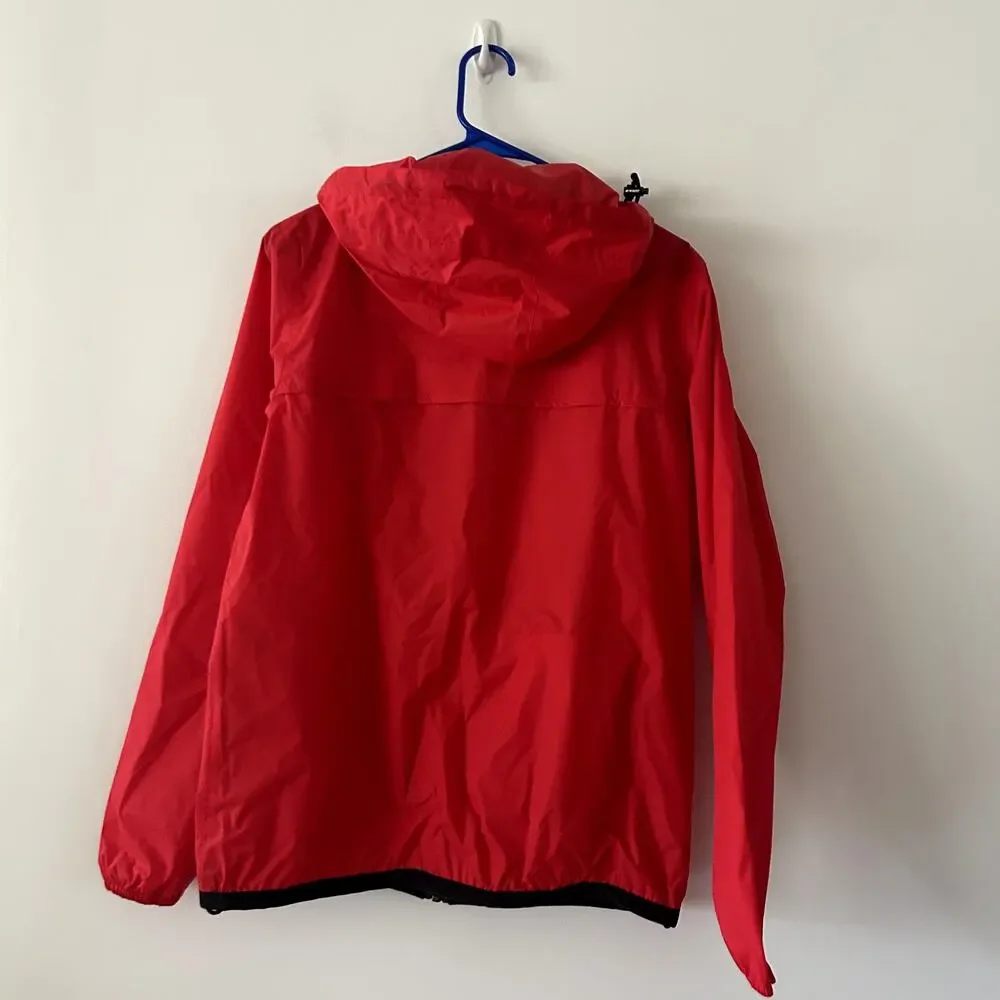 K-Way x Comme Des Garcons Red Windbreaker Jacket NWT Size S